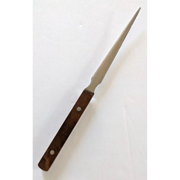 Stainless Steel Paper Knife Wood Handle Letter Opener VTG Made In Japan 9"*0.5" - Picture 1 of 9